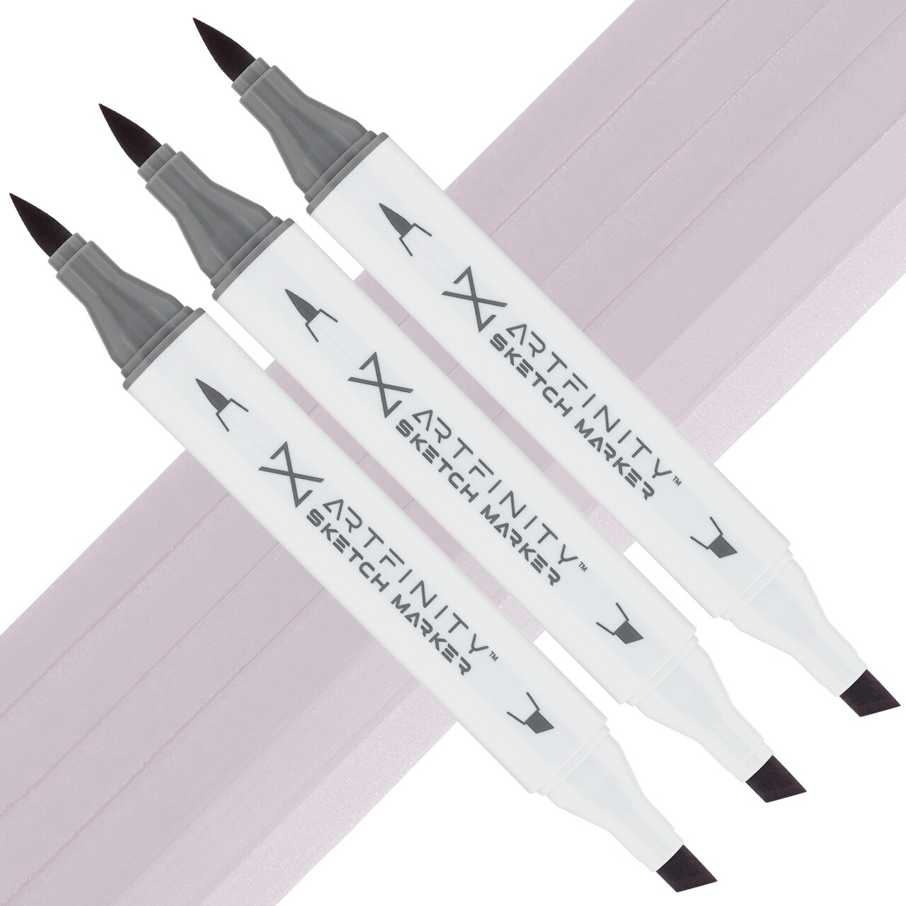 Artfinity Sketch Marker Sets - Set of 3 - Dull Lavender V9-3, Vibrant, Professional, Dye-Based Alcohol Markers for Artists, Drawing, Travel, & More